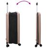 vidaXL Suitcase Folding Rose Gold 50 x 30 x 76 cm ABS Plastic