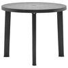 vidaXL Garden Table Anthracite Plastic Medium Durable Garden Table