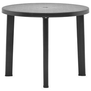 vidaXL Garden Table Anthracite Plastic Medium Durable Garden Table