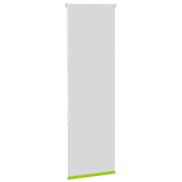 vidaXL Roller Blind Leaves green 100% polyester, aluminum 15.7 x 51.2 in
