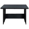 vidaXL Garden Lounge Set Black