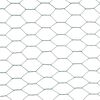 vidaXL Chicken Wire Fence Steel with PVC Coating 82.0x4.9' Green