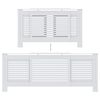 vidaXL MDF Radiator Cover White 80.7"