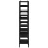 vidaXL Bookshelf Black Engineered Wood Tall Bookshelf Rectangular