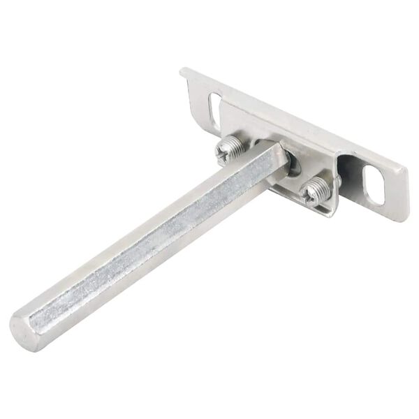 vidaXL Floating Shelf Brackets 12pcs Invisible Ø0.47x3.94" Carbon Steel