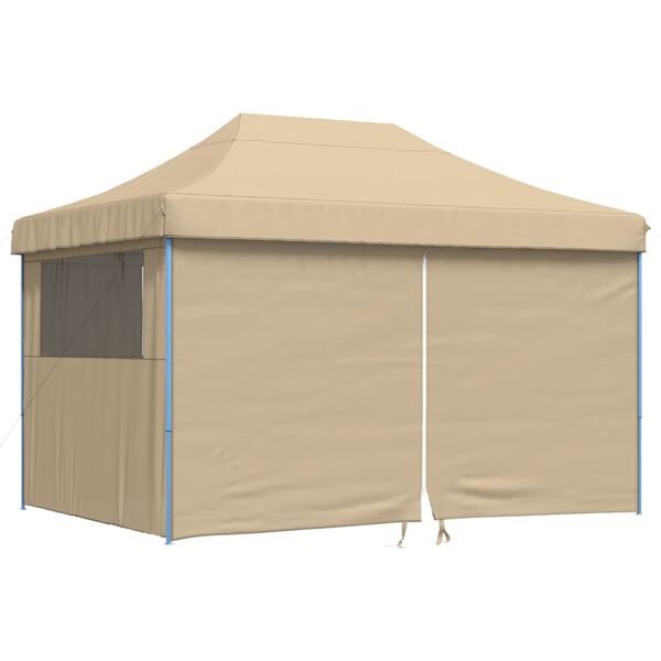 vidaXL Party Tent Beige and Blue