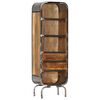 vidaXL Highboard Brown Solid mango wood Tall Highboard Rectangular