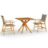 vidaXL Garden Dining Set Natural wood, Brown Solid Acacia wood Medium