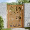 vidaXL Garden Gate 39.4x49.2" Weathering Steel Wave Design