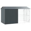 vidaXL Bird Cage Anthracite 169.29 x 81.89 x 97.24 in Galvanised Steel
