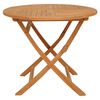 vidaXL Garden Dining Set Warm teak wood Fine sanded teak hardwood Medium