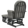 vidaXL Glider Chair With Stool Light grey