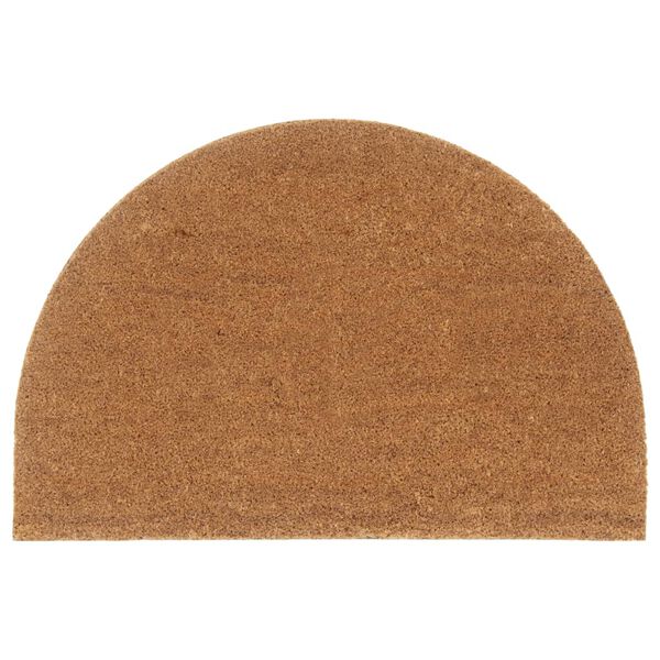 vidaXL Door Mat Natural Coir 23.6 x 35.4 in Door Mat Crescent