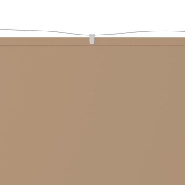 vidaXL Vertical Awning Taupe Oxford Fabric 55.1 x 315.0 in