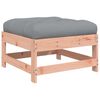 vidaXL Garden Footstool Grey and natural wood