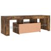 vidaXL TV Cabinet Smoked Oak Engineered Wood Medium TV Cabinet