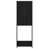 vidaXL Washing Machine Cabinet Black Oak 25.2x10.0x74.8"