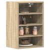 vidaXL Hanging Cabinet Sonoma oak Engineered wood Compact