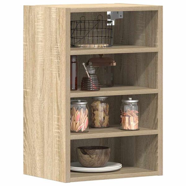 vidaXL Hanging Cabinet Sonoma oak Engineered wood Compact
