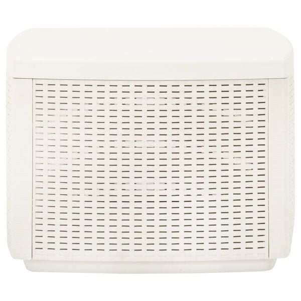 vidaXL Garden Table White Plastic Compact Durable Garden Table