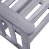 vidaXL Garden Chair With Tea Table Grey Solid acacia wood