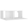 vidaXL TV Cabinet Set Set of 8 White Engineered Wood Standard