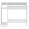 vidaXL Desk White Engineered wood Standard Computer Desk Rectangular