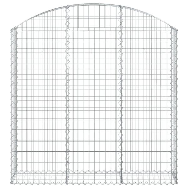 vidaXL Gabion Basket Silver Galvanized iron Extra Large