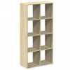 vidaXL Room Divider Bookcase Sonoma oak Engineered wood Medium