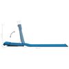 vidaXL Beach Chair Set of 2 Blue Polyester Standard Collapsible