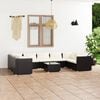 vidaXL Garden Lounge Set Black
