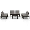 vidaXL Garden Lounge Set Grey Plastic Large Stackable