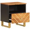 vidaXL Bedside Cabinet Set of 2 Brown and Black