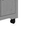 vidaXL Kitchen Trolley "BODO" Grey 28.3x17.7x31.5"