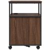 vidaXL Office Cabinet with Charging Station Brown oak 61 x 46 x 67 cm