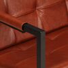 vidaXL Sofa Brown Real goat leather 45.3 in x 24 in x 29.5 in Durable
