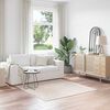 vidaXL Anti-slip Shaggy Rug Cream 63" x 63" PP