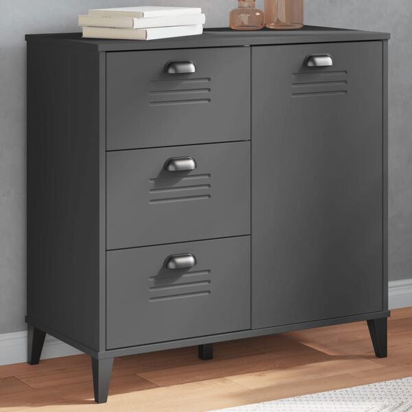 vidaXL Storage Cabinet Anthracite Grey Engineered Wood