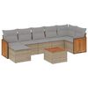 vidaXL Garden Sofa Set Beige