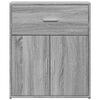 vidaXL Sideboard Gray Sonoma 23.6"x12.2"x27.6" Engineered Wood