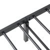 vidaXL Bed Frame Black Steel Twin Foldable Rectangular Modern