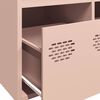 vidaXL Sideboard Pink Cold-rolled Steel Standard Sideboard Rectangular