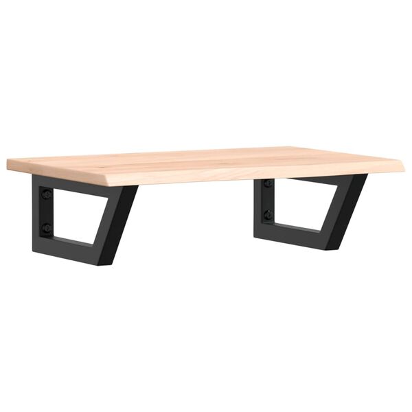 vidaXL Basin Shelf Wall Mounted Steel and Solid Wood Oak
