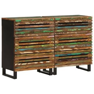 vidaXL Sideboard Unique due to natural wood grain Solid Acacia wood, Steel