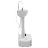 vidaXL Camping Handwash Stand Grey 19.88 x 12.99 x 40.55 in