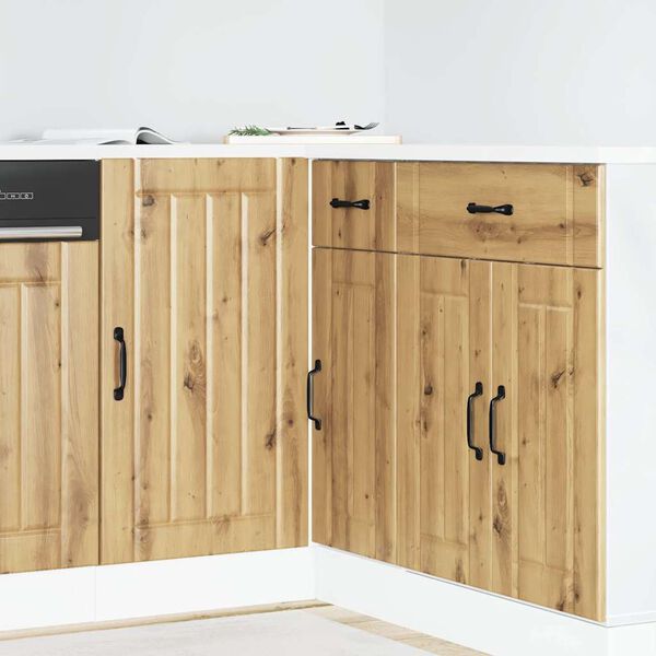 vidaXL Sink Base Cabinet Artisan oak Engineered wood Medium