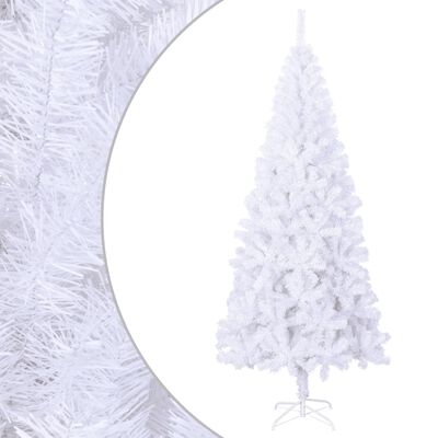 vidaXL Artificial Christmas Tree L 8 ft White