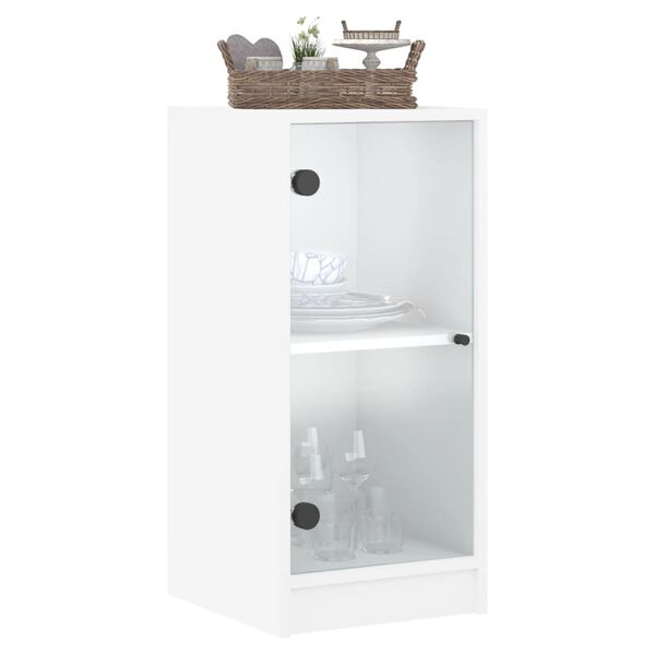 vidaXL Side Cabinet White Engineered wood Medium Cabinet Rectangular