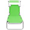vidaXL Sun Lounger Green