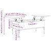 vidaXL Coffee Table Sonoma oak Engineered wood, metal